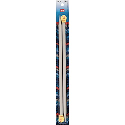 Prym Stricknadeln Kunststoff mit Knopf 10 mm, 35 cm, grau, 2 Stück Prym Stricknadeln Kunststoff mit Knopf 10 mm, 35 cm, grau, 2 Stück von Prym