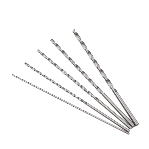 5 x extra lange Bohrer, 160 mm, Hochgeschwindigkeitsstahl, Holz, Metall, Spiralbohrer-Bits, 2 mm, 3 mm, 3,5 mm, 4 mm, 5 mm, Spiralhärtebohrer für präzises Bohren in Holz, Stahl und 5 x extra lange Bohrer, 160 mm, Hochgeschwindigkeitsstahl, Holz, Metall, Spiralbohrer-Bits, 2 mm, 3 mm, 3,5 mm, 4 mm, 5 mm, Spiralhärtebohrer für präzises Bohren in Holz, Stahl und von Pryon