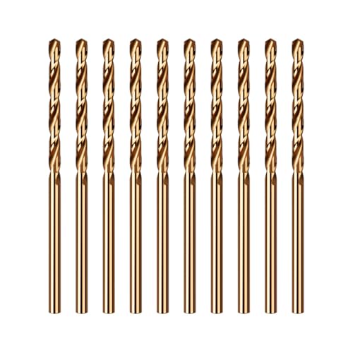 Kobalt-Bohrer-Set, M35 Hochgeschwindigkeitsstahl, HSS-Spiralbohrer, Werkzeug für Edelstahl, Kupfer, Holz, Kunststoff und harte Materialien, langlebig, präzises Schneiden, 10 Stück Kobalt-Bohrer-Set, M35 Hochgeschwindigkeitsstahl, HSS-Spiralbohrer, Werkzeug für Edelstahl, Kupfer, Holz, Kunststoff und harte Materialien, langlebig, präzises Schneiden, 10 Stück von Pryon