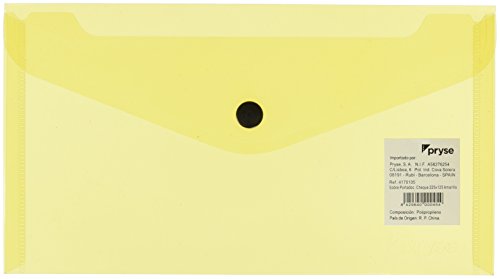 Pryse 4170002 - Dokumententaschen Cheque (225 x 125) gelb von Pryse