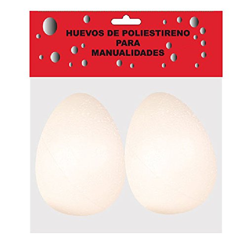 Pryse 5080058 – Pack von 2 Eier aus Polystyrol, 80 mm von Pryse