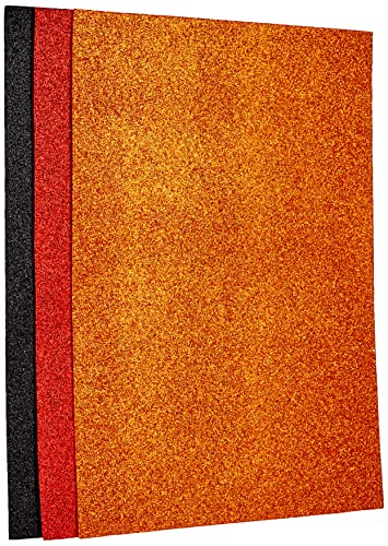 Pryse Glitzer Eva – Gummi, 10 Stück, 20 x 30 cm, Mehrfarbig von Pryse