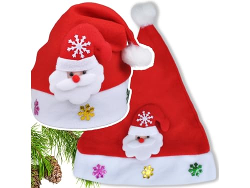 Przydasie Weihnachtsmannmütze – Festliche Mütze mit Weihnachtsmann-Design – Fleece – 24 x 30 cm – Unisex – Perfekt für Nikolaus und Weihnachten Przydasie Weihnachtsmannmütze – Festliche Mütze mit Weihnachtsmann-Design – Fleece – 24 x 30 cm – Unisex – Perfekt für Nikolaus und Weihnachten von Przydasie