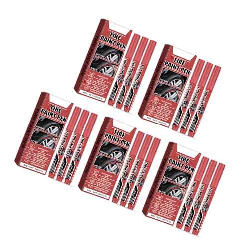 15pcs Rötung Farbstift Auto Reifen Farbe Stift Wasserfest Schnelle Trocknungsreifen Marker Stift Für Autorreifen Kratzerreparatur 15pcs Rötung Farbstift Auto Reifen Farbe Stift Wasserfest Schnelle Trocknungsreifen Marker Stift Für Autorreifen Kratzerreparatur von Psdndeww