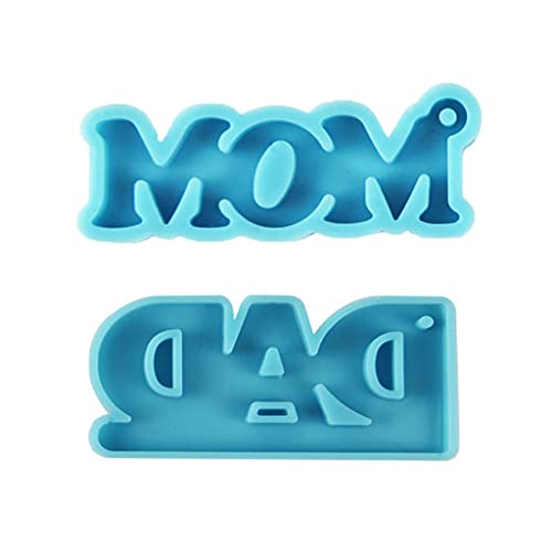 2 Stück Epoxidharz Schlüsselanhänger für Mama und Papa Silikonform 2 Stück Epoxidharz Schlüsselanhänger für Mama und Papa Silikonform von Psdndeww
