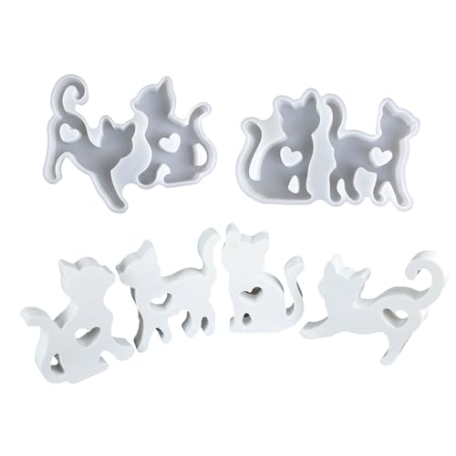 2 Stück robuste Silikonformen für die Herstellung von Dekorationsartikeln mit Katzen-Design, kreatives Geschenk 2 Stück robuste Silikonformen für die Herstellung von Dekorationsartikeln mit Katzen-Design, kreatives Geschenk von Psdndeww