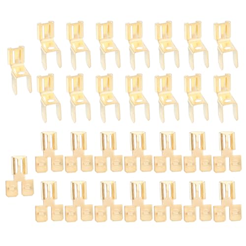 30pcs Schnelle Trennung Von Elektrodraht Spaten Klemmen Adapter Nicht Iinsulierte Messingspadanschlüsse Einfach Zu Installieren 30pcs Schnelle Trennung Von Elektrodraht Spaten Klemmen Adapter Nicht Iinsulierte Messingspadanschlüsse Einfach Zu Installieren von Psdndeww