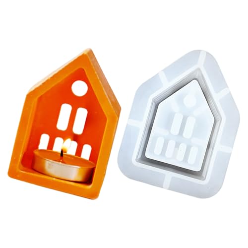 3D-Kerzenhalter-Silikonform, ausgehöhlt, Hausbodenform, Gipshalter, Epoxidharz, Heimdekoration 3D-Kerzenhalter-Silikonform, ausgehöhlt, Hausbodenform, Gipshalter, Epoxidharz, Heimdekoration von Psdndeww