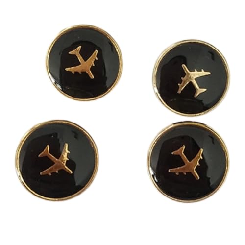 4 PCs Flughafen Uniform Knöpfe Nähknöpfe Jacken Hosen Knöpfe Legierungsknöpfe Kleidungsknöpfe von Psdndeww