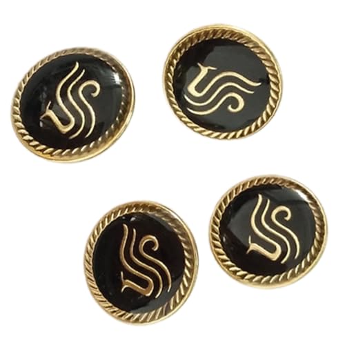 4 PCs Flughafen Uniform Knöpfe Nähknöpfe Jacken Hosen Knöpfe Legierungsknöpfe Kleidungsknöpfe von Psdndeww