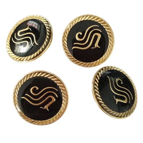 4 PCs Flughafen Uniform Knöpfe Nähknöpfe Jacken Hosen Knöpfe Legierungsknöpfe Kleidungsknöpfe von Psdndeww