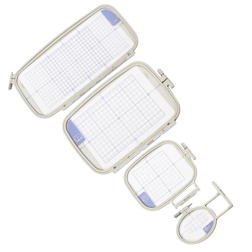 4 Stück verstellbare Stickringe Stickmaschine Ring Stickrahmen Nähwerkzeuge PE770 PE700 PC8200 PC8500D von Psdndeww
