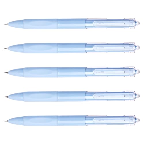 5 x einziehbare Füllfederhalter, 0,5 mm, Gelschreiber, schwarze Tinte, ästhetischer Gelschreiber von Psdndeww