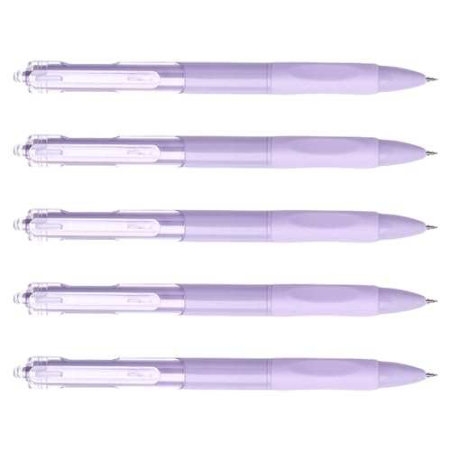 5 x einziehbare Füllfederhalter, 0,5 mm, Gelschreiber, schwarze Tinte, ästhetischer Gelschreiber von Psdndeww