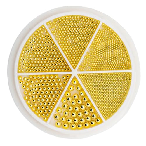6 Gitter Gold Silbernägel Kunst Charme Schöne Nägel Perlen Nägel Kunstdekorationen Metallnägel Charm Manicure Supplies von Psdndeww