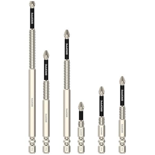 6pcs K5 Power Bohrer Bits Impacts Bohrmagnetschraubendreher Bits Magnetische Antislip Schraubendreher Bit Set von Psdndeww