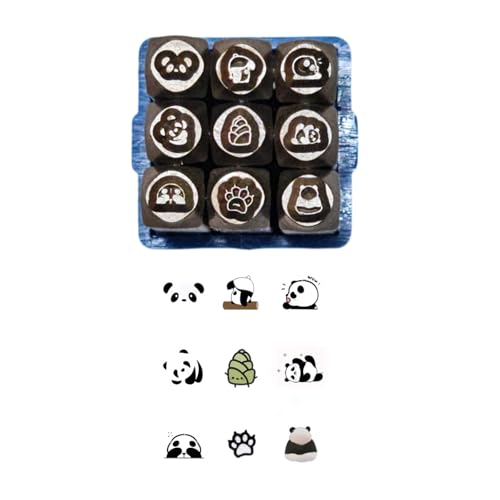 9-teiliges Metall-Set aus der Panda-Serie, Profi-Stempel-Set, Metallstempel, Muster, Gravurwerkzeug, Schmuck, Stahltextur 9-teiliges Metall-Set aus der Panda-Serie, Profi-Stempel-Set, Metallstempel, Muster, Gravurwerkzeug, Schmuck, Stahltextur von Psdndeww