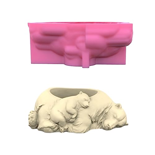 Blumentopf-Silikonform, schlafendes Tier, Betonform, Blumentopf, Zementform, Silikonmaterial Blumentopf-Silikonform, schlafendes Tier, Betonform, Blumentopf, Zementform, Silikonmaterial von Psdndeww