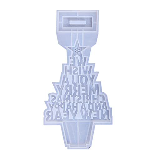 Buchstaben-Weihnachtsbaumschmuck, Epoxidharz-Form, Weihnachtsfeier, Zubehör, Silikonform, Basteln, Schmuck, Heimdekoration von Psdndeww
