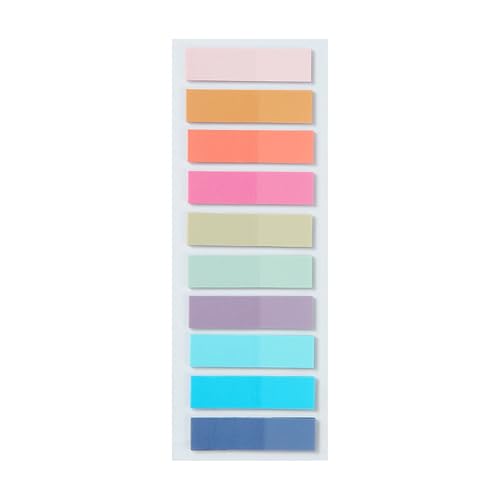 Bunte Haftnotizen Klebe-Seitenmarker Sticky Pad Transluzenz Indexe Tabs Memos Pad Ästhetische Indexe Aufkleber Bunte Notizen Memos Transluzenz Tabs Selbstklebende Seitenmarkierungen von Psdndeww