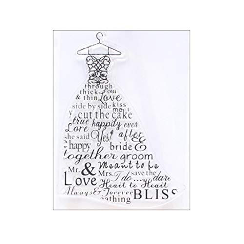 Clear Silicone Stamp Wedding Dress Transparent Stamp Seal Rubber Stamp Seal Card Making Decoration Clear Silicone Stamp Wedding Dress Transparent Stamp Seal Rubber Stamp Seal Card Making Decoration von Psdndeww