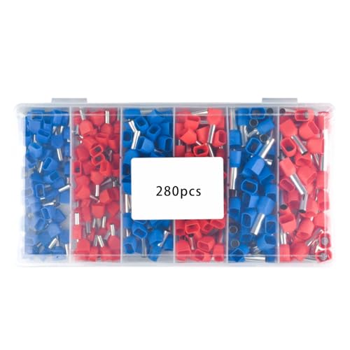 Doppeldraht Ferrugel Kits Drahtfruchtanschlüsse Isolierte Ferrule Crimps Pin Kabelend Enduring Nordende Klemmen von Psdndeww
