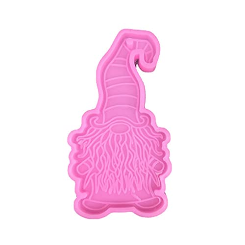 Glänzender Weihnachtsmann, kleiner Zwerg, Silikon, Epoxidharz, Schlüsselanhänger, Schmuck, für Weihnachten von Psdndeww