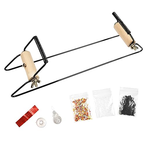 Holz-Metallperlen-Webstuhl, handgefertigt, für Halskette, Armband, leicht, robuster Schmuckwebstuhl Holz-Metallperlen-Webstuhl, handgefertigt, für Halskette, Armband, leicht, robuster Schmuckwebstuhl von Psdndeww