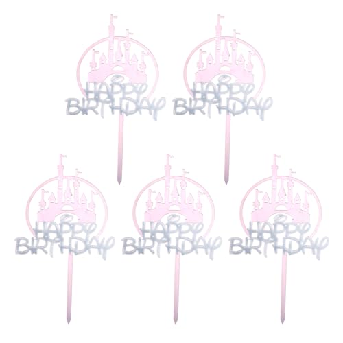 Kuchendekoration aus Acryl, 5 Stück, für Geburtstags-Cupcakes, Dekoration für zu Hause Kuchendekoration aus Acryl, 5 Stück, für Geburtstags-Cupcakes, Dekoration für zu Hause von Psdndeww