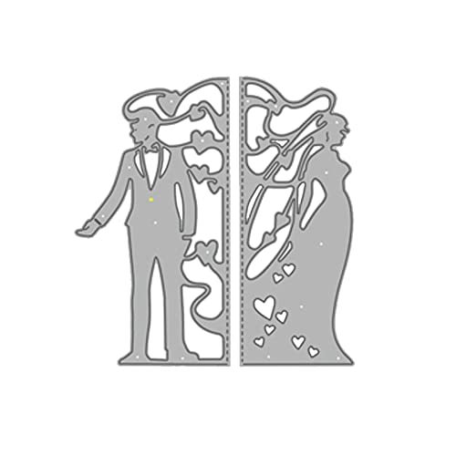 Metall-Stanzformen für Braut, Bräutigam, Hochzeit, Grußkarten-Form Metall-Stanzformen für Braut, Bräutigam, Hochzeit, Grußkarten-Form von Psdndeww