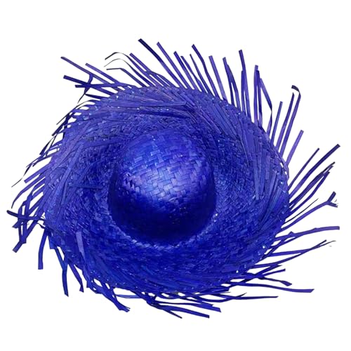 Psdndeww Festlicher Sombrero-Hut aus Mexikanern, bunte Foto-Requisiten, hawaiianischer Stil, Hut mit zerrissener Krempe, Strohhut Psdndeww Festlicher Sombrero-Hut aus Mexikanern, bunte Foto-Requisiten, hawaiianischer Stil, Hut mit zerrissener Krempe, Strohhut von Psdndeww