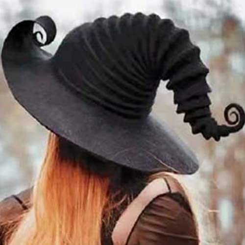 Psdndeww Großer gerüschter Halloween-Hexenhut für kreative Hexenhut, Party-Kopfbedeckung, Geschenk für Halloween, Cosplay, Party-Dekoration, Halloween-Outdoor-Dekorationen, gruselig Psdndeww Großer gerüschter Halloween-Hexenhut für kreative Hexenhut, Party-Kopfbedeckung, Geschenk für Halloween, Cosplay, Party-Dekoration, Halloween-Outdoor-Dekorationen, gruselig von Psdndeww