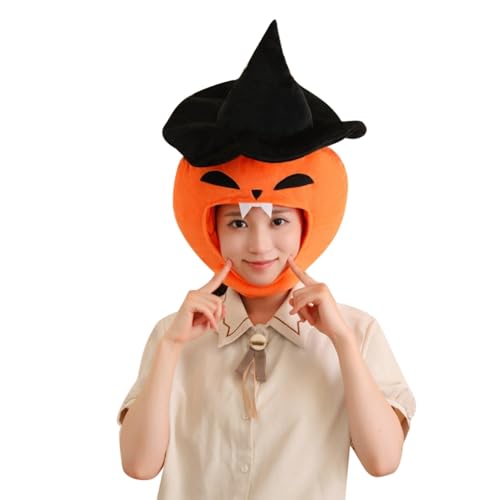 Psdndeww Halloween-Partyhut, Cartoon-Kürbis-Kopfbedeckung, Cosplay-Kostüm, Festival-Kopfschmuck, Halloween-Dekorationen für den Innenbereich Psdndeww Halloween-Partyhut, Cartoon-Kürbis-Kopfbedeckung, Cosplay-Kostüm, Festival-Kopfschmuck, Halloween-Dekorationen für den Innenbereich von Psdndeww