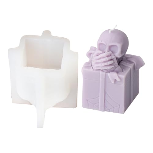 Silikonbox zur Herstellung von Seife, Totenkopf-Form, Heimdekoration, einfache Freigabe von Aromatherapys von Psdndeww