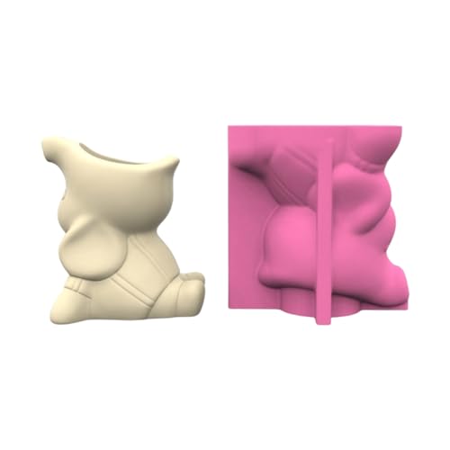 Silikonform für Blumentöpfe, Cartoon-Tiere, Blumenvase, Stifthalter aus Epoxidharz Silikonform für Blumentöpfe, Cartoon-Tiere, Blumenvase, Stifthalter aus Epoxidharz von Psdndeww