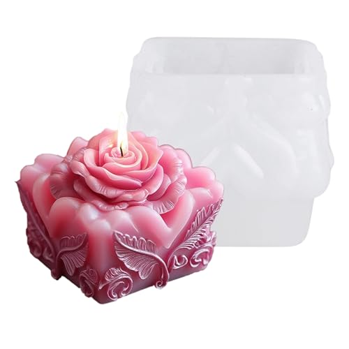 Silikonformen mit Rosenblüten für handgefertigte Seife, Hochzeitsdekoration, geprägte Blume, Silikonformen, Backwerkzeug, Zubehör von Psdndeww
