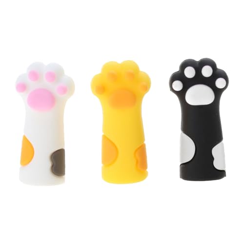 Silikonstift 3 Stück Topper Tier Stift Topper Katze Pfote Stift Topper Clip auf Stift für Kinder Studenten Spiel Belohnung Silikonstift 3 Stück Topper Tier Stift Topper Katze Pfote Stift Topper Clip auf Stift für Kinder Studenten Spiel Belohnung von Psdndeww