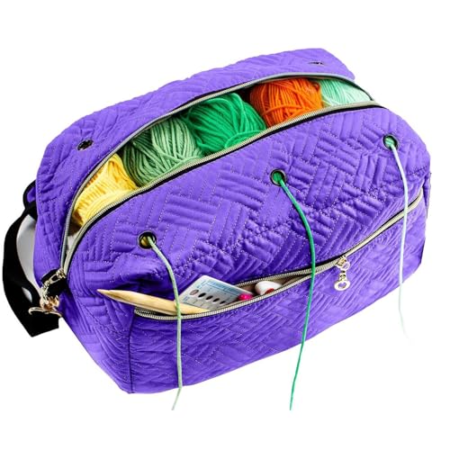 Strick-Organizer-Tasche, Häkeltasche, Garn-Aufbewahrungstasche, Reise-Handwerk-Projekt-Tasche, Häkelzubehör, Garnhaken, Nadel Strick-Organizer-Tasche, Häkeltasche, Garn-Aufbewahrungstasche, Reise-Handwerk-Projekt-Tasche, Häkelzubehör, Garnhaken, Nadel von Psdndeww