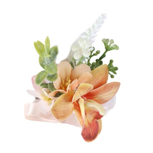 Tragbares Blumenzubehör, einzigartiges Blumendekorationsset für Braut und Brautjungfer, Corsagen und Knopflochblumen von Psdndeww