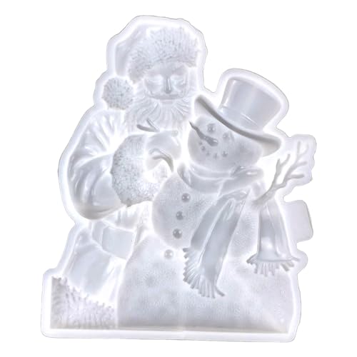 Wandmontiert, Kunstharz, Weihnachtsmann, Mehltau, Stereo, Epoxidharz, für Bastelarbeiten, Weihnachten, Dekoration von Psdndeww
