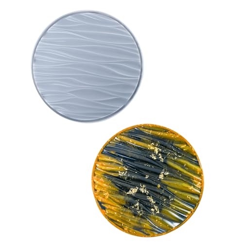 Wiederverwendbare Silikon-Wellenuntersetzer-Form, stabile Silikonform, künstlerisch gewelltes Tablett und Untersetzer, stabile Silikonform zum Abdecken Ihres Zuhauses Wiederverwendbare Silikon-Wellenuntersetzer-Form, stabile Silikonform, künstlerisch gewelltes Tablett und Untersetzer, stabile Silikonform zum Abdecken Ihres Zuhauses von Psdndeww