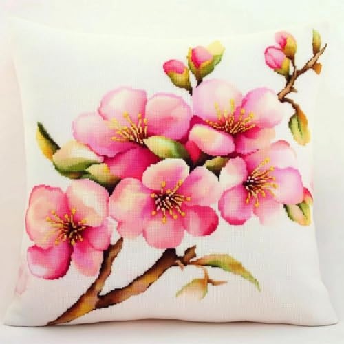 Pskgbxmu Gestempeltes Kreuzstich Kissen 45x45cm Pflaumenblüte DIY Kissen Stickerei Set für kreative Inneneinrichtung Handarbeitsset für erwachsene Anfänger Pskgbxmu Gestempeltes Kreuzstich Kissen 45x45cm Pflaumenblüte DIY Kissen Stickerei Set für kreative Inneneinrichtung Handarbeitsset für erwachsene Anfänger von Pskgbxmu