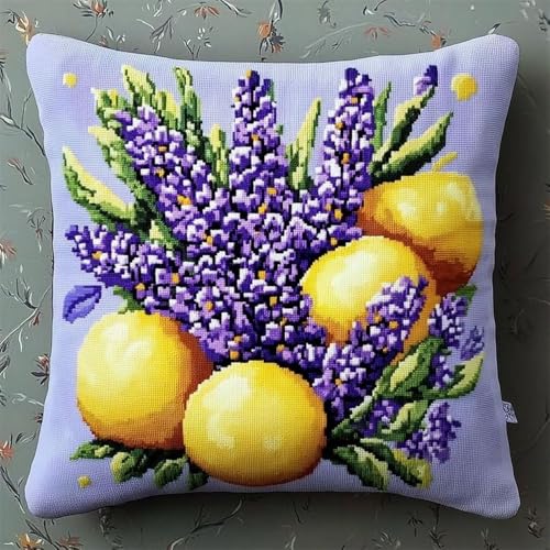 Pskgbxmu Kreuzstickpackung Gestempelte Stick-Kissenbezüge Blume Frucht DIY Gebastelt Kissenbezug ohne Kissenkern für kreative Inneneinrichtung Handarbeitsset 45x45cm Pskgbxmu Kreuzstickpackung Gestempelte Stick-Kissenbezüge Blume Frucht DIY Gebastelt Kissenbezug ohne Kissenkern für kreative Inneneinrichtung Handarbeitsset 45x45cm von Pskgbxmu