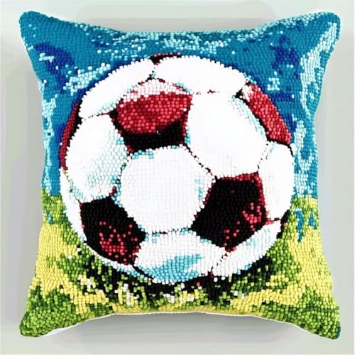 Pskgbxmu Kreuzstickpackung Gestempelte Stick-Kissenbezüge Fußball DIY Gebastelt Kissenbezug ohne Kissenkern für kreative Inneneinrichtung Handarbeitsset 45x45cm Pskgbxmu Kreuzstickpackung Gestempelte Stick-Kissenbezüge Fußball DIY Gebastelt Kissenbezug ohne Kissenkern für kreative Inneneinrichtung Handarbeitsset 45x45cm von Pskgbxmu