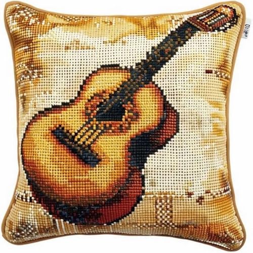 Pskgbxmu Kreuzstickpackung Gestempelte Stick-Kissenbezüge Musikinstrument DIY Gebastelt Kissenbezug ohne Kissenkern für kreative Inneneinrichtung Handarbeitsset 45x45cm Pskgbxmu Kreuzstickpackung Gestempelte Stick-Kissenbezüge Musikinstrument DIY Gebastelt Kissenbezug ohne Kissenkern für kreative Inneneinrichtung Handarbeitsset 45x45cm von Pskgbxmu