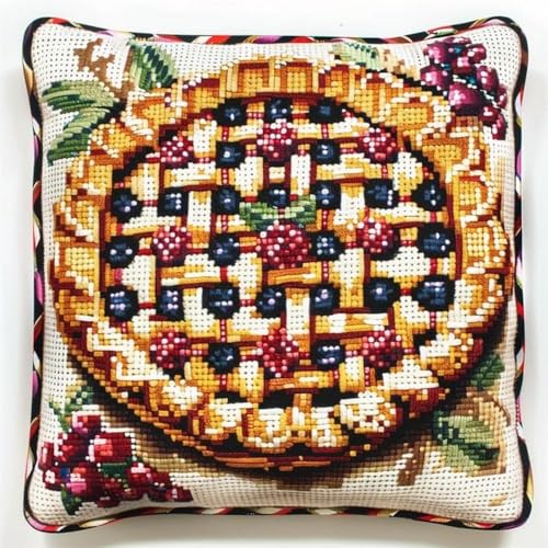 Pskgbxmu Kreuzstickpackung Gestempelte Stick-Kissenbezüge Pizza DIY Gebastelt Kissenbezug ohne Kissenkern für kreative Inneneinrichtung Handarbeitsset 45x45cm Pskgbxmu Kreuzstickpackung Gestempelte Stick-Kissenbezüge Pizza DIY Gebastelt Kissenbezug ohne Kissenkern für kreative Inneneinrichtung Handarbeitsset 45x45cm von Pskgbxmu