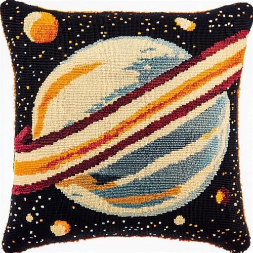 Pskgbxmu Kreuzstickpackung Gestempelte Stick-Kissenbezüge Planet DIY Gebastelt Kissenbezug ohne Kissenkern für kreative Inneneinrichtung Handarbeitsset 45x45cm Pskgbxmu Kreuzstickpackung Gestempelte Stick-Kissenbezüge Planet DIY Gebastelt Kissenbezug ohne Kissenkern für kreative Inneneinrichtung Handarbeitsset 45x45cm von Pskgbxmu
