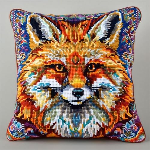Pskgbxmu Kreuzstickpackung Gestempelte Stick-Kissenbezüge Tierfuchs DIY Gebastelt Kissenbezug ohne Kissenkern für kreative Inneneinrichtung Handarbeitsset 45x45cm Pskgbxmu Kreuzstickpackung Gestempelte Stick-Kissenbezüge Tierfuchs DIY Gebastelt Kissenbezug ohne Kissenkern für kreative Inneneinrichtung Handarbeitsset 45x45cm von Pskgbxmu
