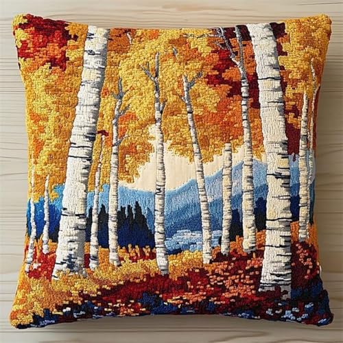 Pskgbxmu Kreuzstickpackung Gestempelte Stick-Kissenbezüge Wald DIY Gebastelt Kissenbezug ohne Kissenkern für kreative Inneneinrichtung Handarbeitsset 45x45cm Pskgbxmu Kreuzstickpackung Gestempelte Stick-Kissenbezüge Wald DIY Gebastelt Kissenbezug ohne Kissenkern für kreative Inneneinrichtung Handarbeitsset 45x45cm von Pskgbxmu
