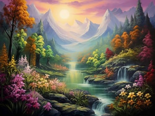 Pskgbxmu Vorgedruckt Kreuzstich Set Gemalte Landschaft DIY Stickvorlagen 11CT Stickbilder Zum Sticken Starter Set FüR Erwachsene Kinder AnfäNger 40x50 cm Pskgbxmu Vorgedruckt Kreuzstich Set Gemalte Landschaft DIY Stickvorlagen 11CT Stickbilder Zum Sticken Starter Set FüR Erwachsene Kinder AnfäNger 40x50 cm von Pskgbxmu